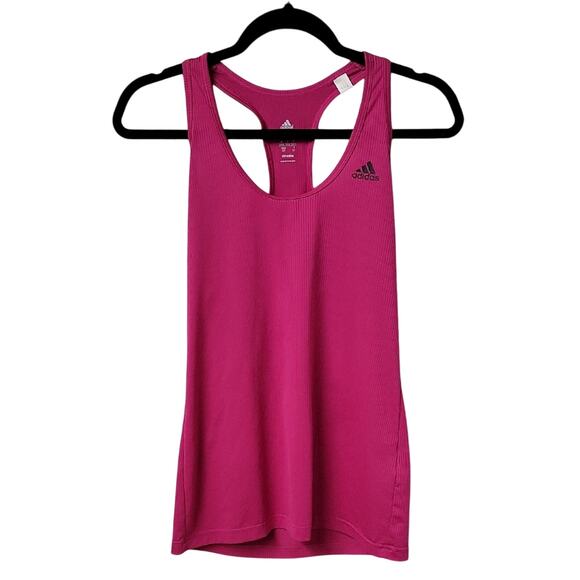 Adidas Climalite Womens Pink Racer Back Tank Top Size Small - Picture 1 of 9